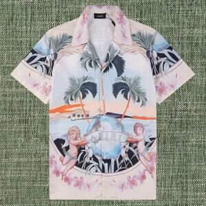 AMIRI Men's Pink Short Sleeve